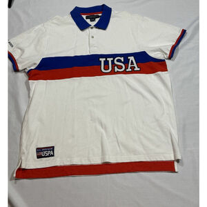 Vintage? U.S. Polo Assn. Shirt Men's XXL Red White Blue Classic USA Read